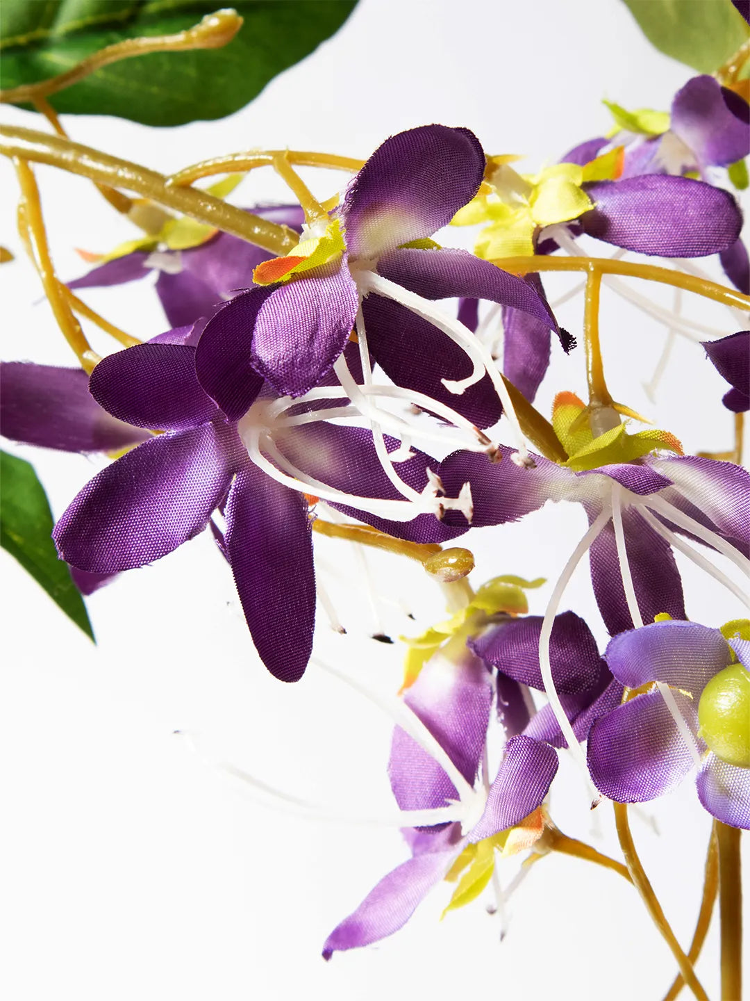 Detail van paarse zijden Bauhinia hangbloem – 100 cm