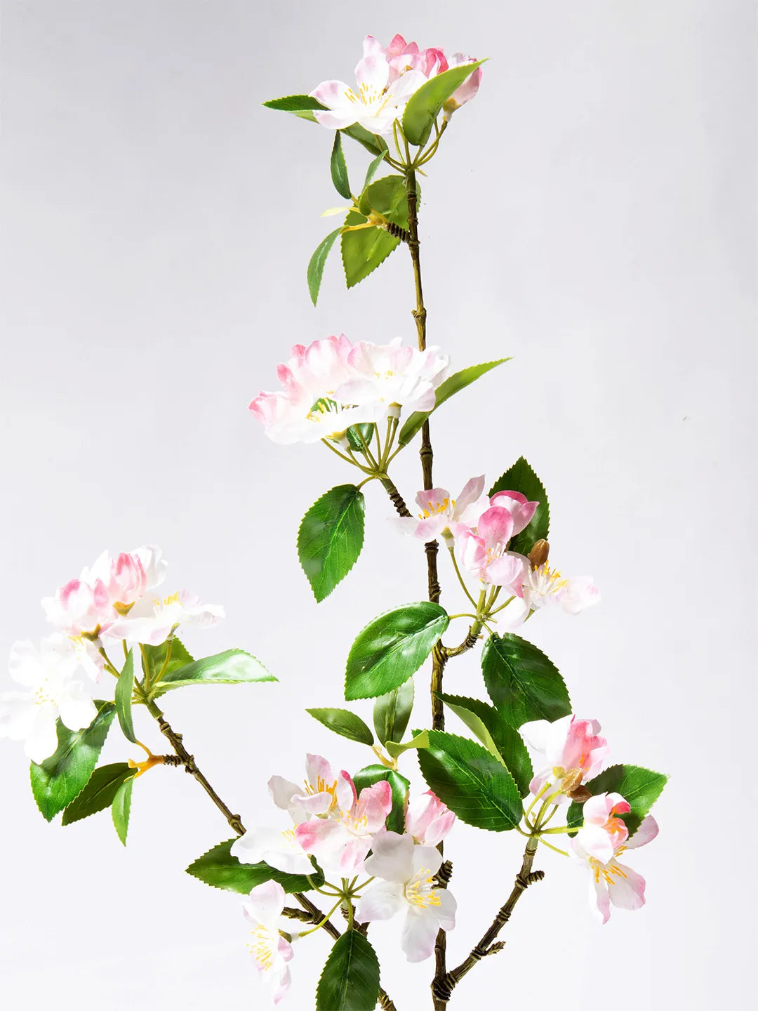 Zijden cherry blossom bloem in lichtroze van 90 cm