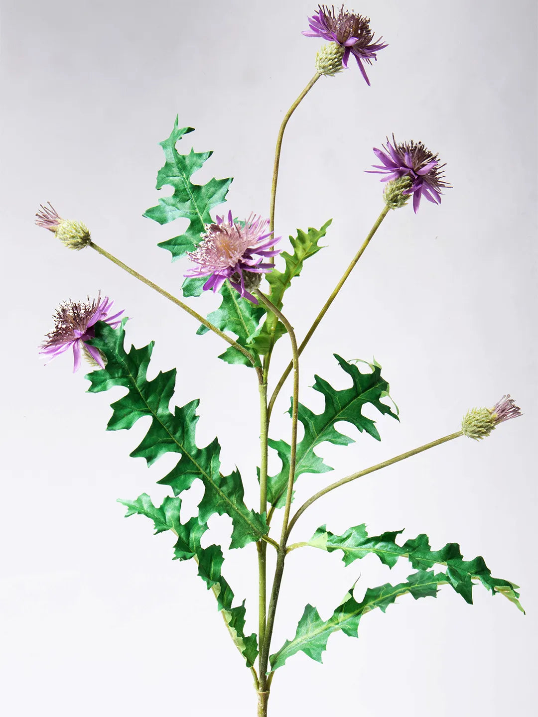 Zijden cornflower bloem in paars van 90 cm